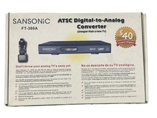 SANSONIC FT-300A ATSC Digital-to-Analog Converter Box NEW Open Box