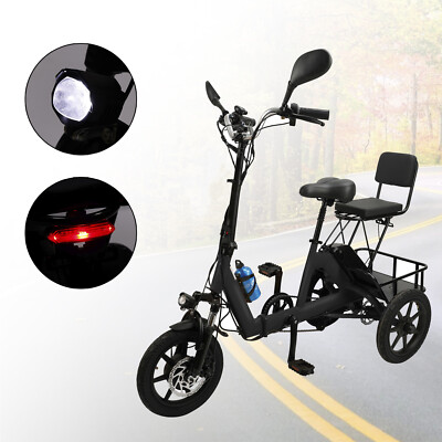 Three Wheel Electric Tricycle for Adults Wheel Motorized Folding