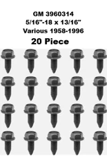 1970-1980 Monte Carlo Exterior Header Panel Fender Grille Engine Bay Body BOLTS