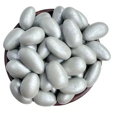 Silver Jordan Almonds Candy by NY Candy Shop – Wedding Party Favor Treats