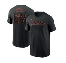 Nike San Francisco Giants T-Shirt Men's Sz XL Keaton Winn Players Dri-fit Black