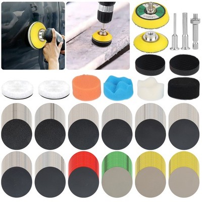 193pcs 2'' 60-10000Grit Sanding Discs Hook & Loop Wet Dry for Dremel Rotary Tool