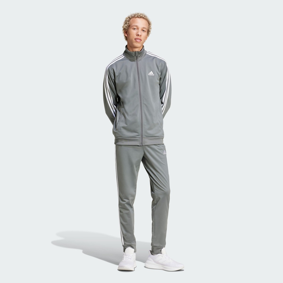 adidas men Basic 3-Stripes Tricot Track Suit | eBay