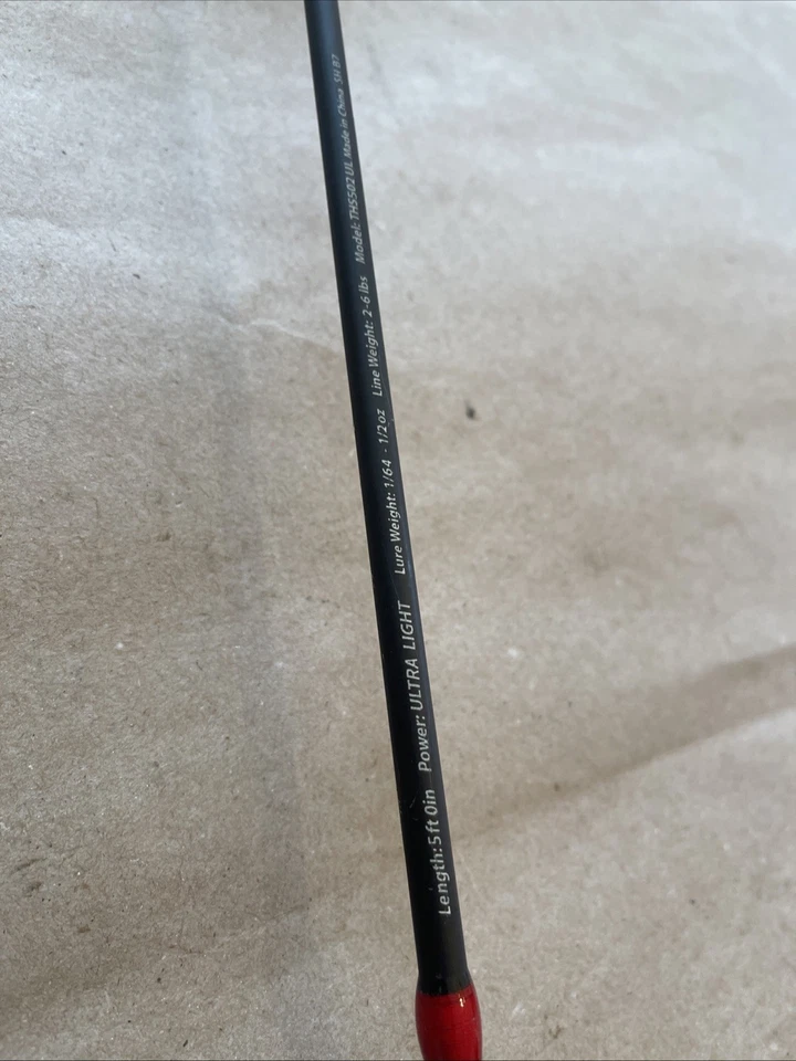 Quantum Throttle IM8 Graphite 5’ Ultra Light Rod 1/64-1/2 Oz 2-6 Lb THS502 UL - Image 2 of 4