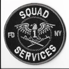 New York Fire Department (FDNY) Squad 1 Services Patch V2