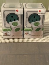 2 Allocacoc Original Powercube - 5 Outlet Dual - Brand New - Green