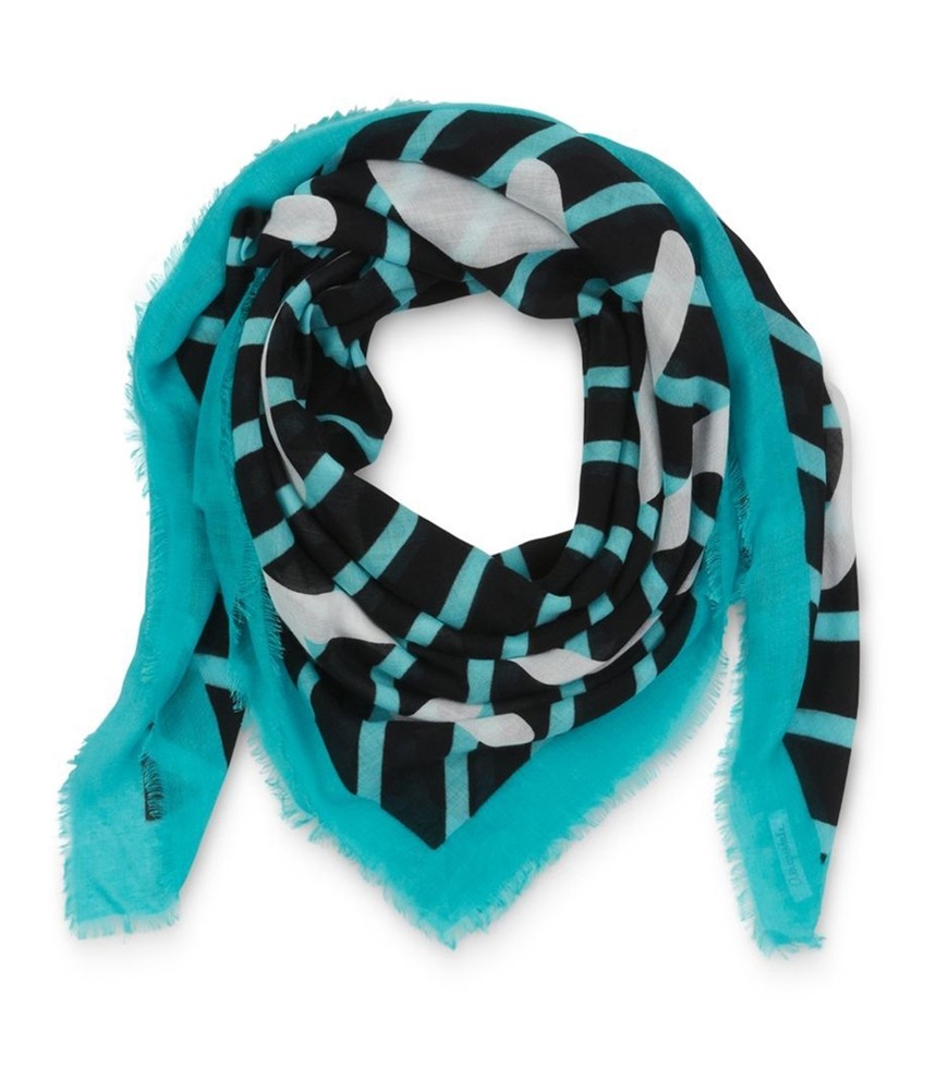 Aeropostale Womens Sunday Handkerchief Scarf, Black, Classic (57 To 59 in.)