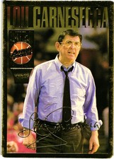 1994-95 Action Packed Basketball Hall of Fame - Lou Carnesecca #3 (RC)