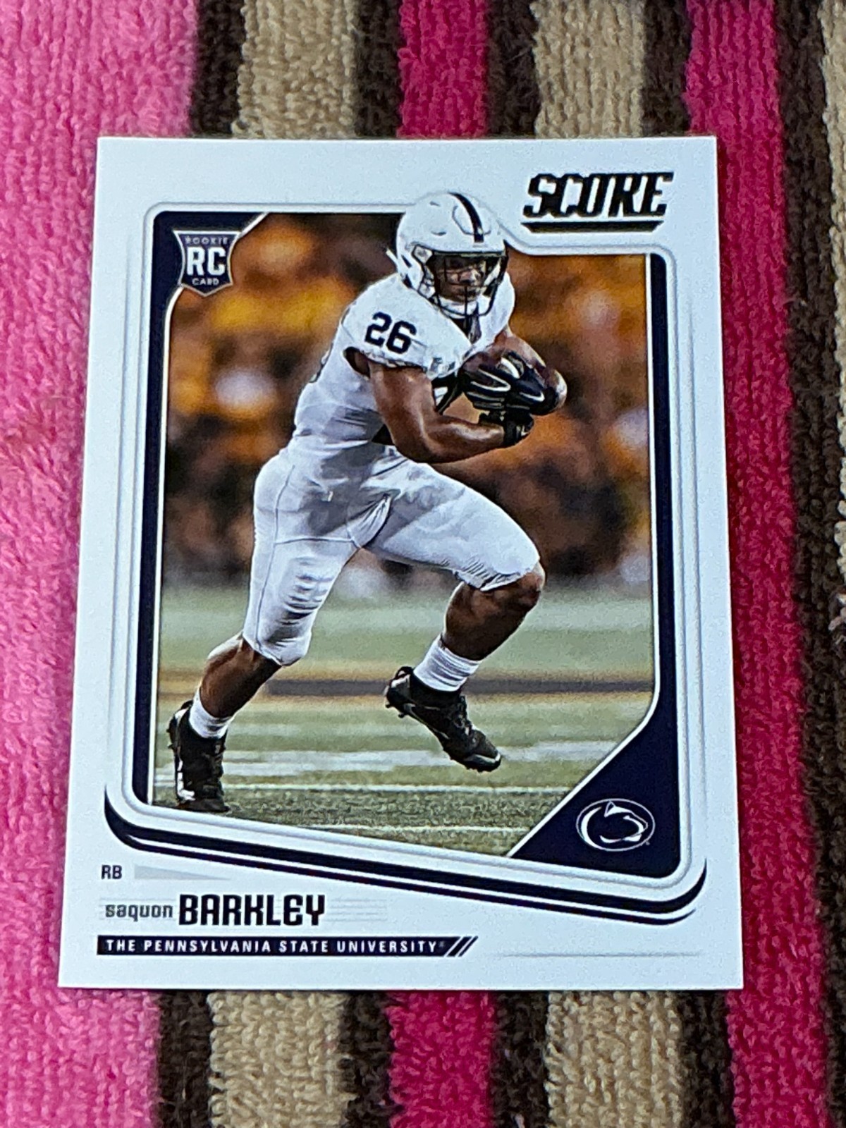 2018 PANINI SCORE RC #359 SAQUON BARKLEY GIANTS SUPERSTARS FOOTBALL NMMT ROOKIE