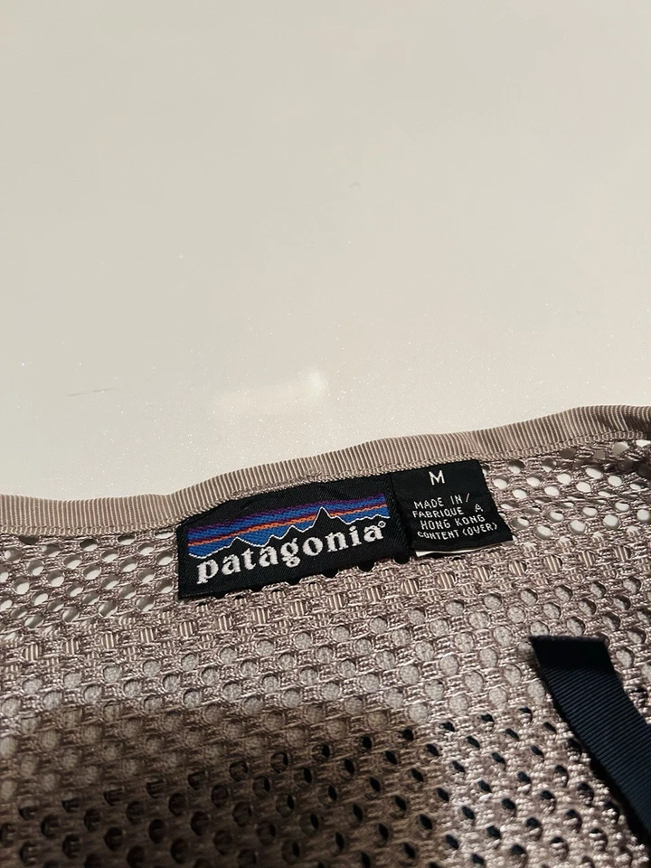 Chaleco de Pesca PATAGONIA Malla Vintage Años 90 Para Hombre Talla Mediana M Bolsillos Exterior Foto 3 de 4