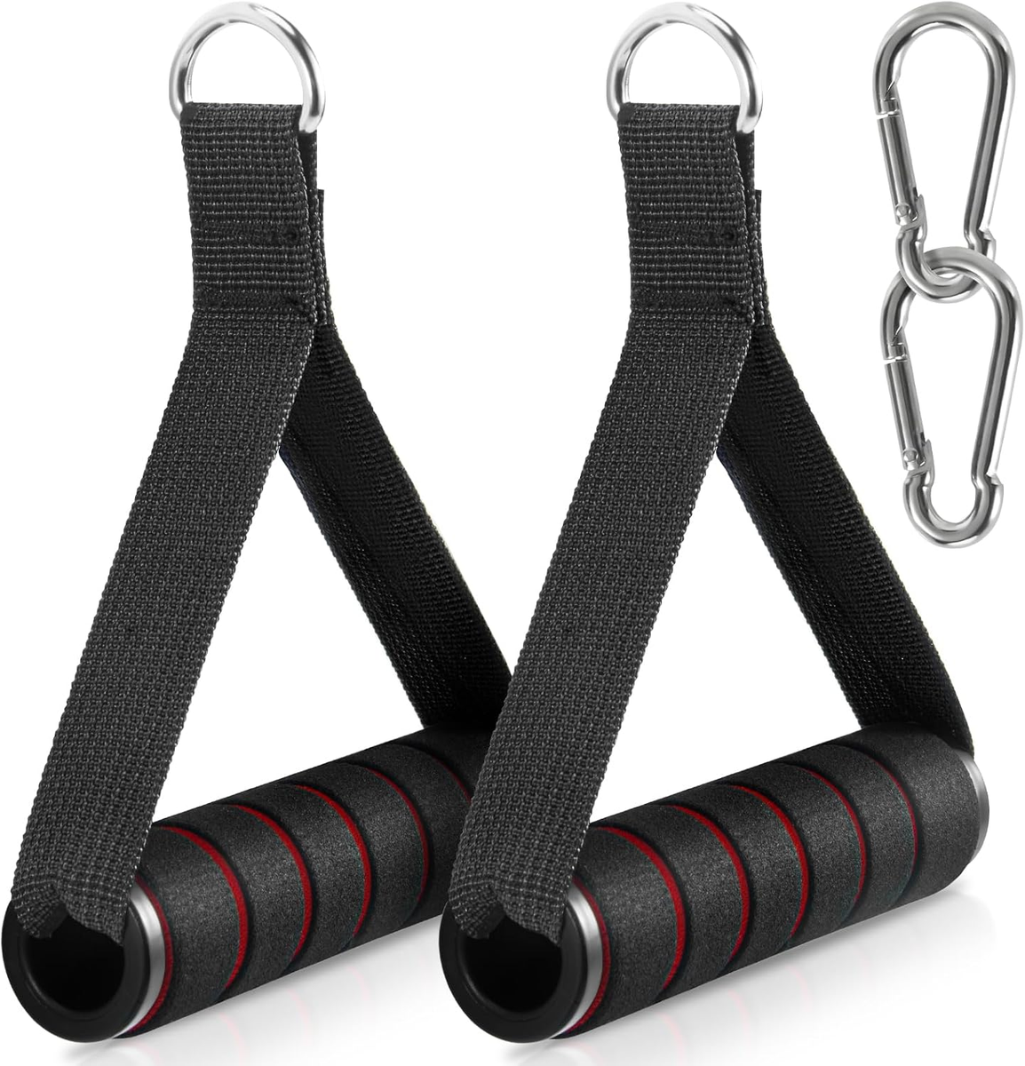 WORK EQUIP ステアリング ハンドル ワーク 2 Pack Exercise Handles for Cable Machines, Gym, Resistance Bands