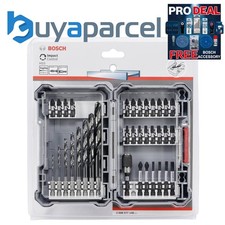 Bosch PRO 35 PC HSS Impact Driver Rated Screwdriver Bit Set Robust Case