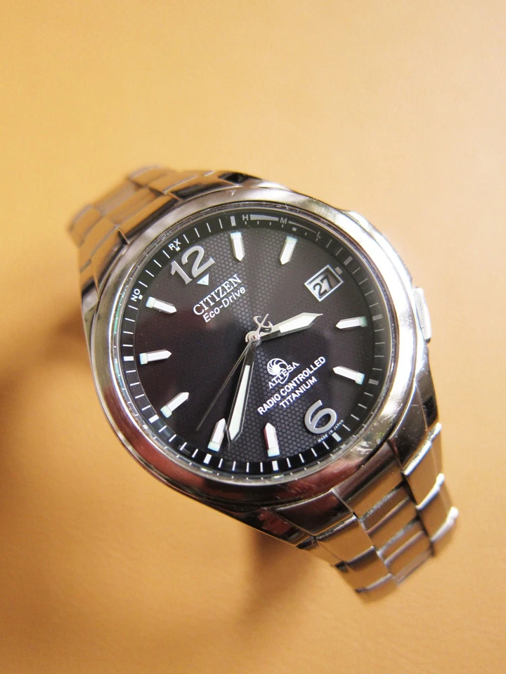 CITIZEN Attesa H410-T003768 TA Eco-Drive Radio Controlled Titanium Watch (JAPAN) - image 2 of 4