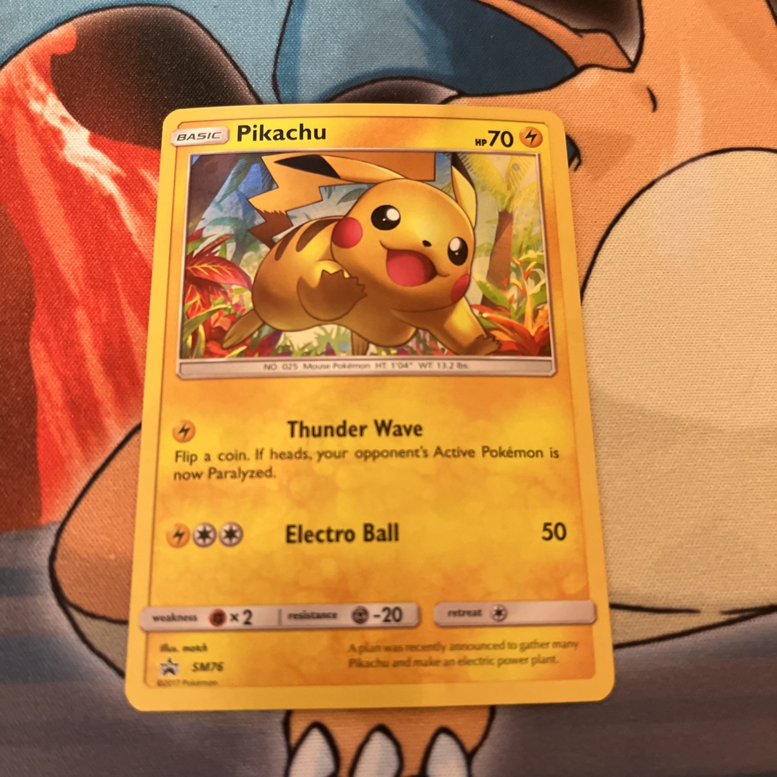 Pikachu SM76 Shining Legends Holo Black Star Promo Pokémon Card NM