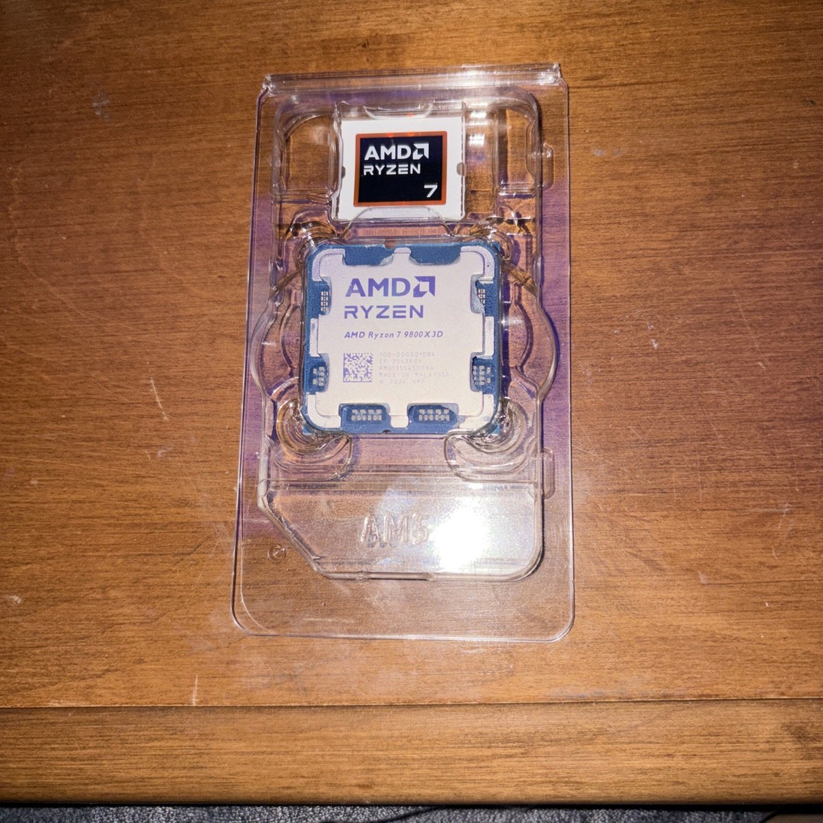 CPU AMD Ryzen 7 9800X3D CPU AM5 AMD Ryzen 7 9800X3D Processor (Zen 5) 8-Core 5.2GHz Desktop CPU