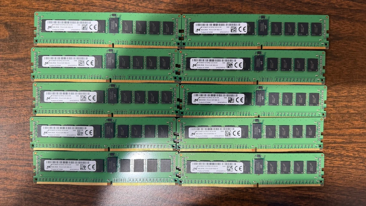 Micron DDR4 SDRAM Network Server 8 GB Capacity per Module Memory