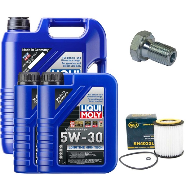 MotoröL Filter Set 5W-30 Liqui Moly 7 Liter + Schraube FüR BMW 7Er 730I E65 E66-image
