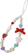 Strawberry Phone Charm Aesthetic Y2K Cell Phone Charms Strap Accessories for Key