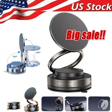360° Vacuum Magnetic Phone Holder - Suction Cup Car Mount with Foldable Stand