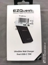 UltraSlim 70W GaN II Dual USB-C PD Wall Charger - Compact Foldable US Wall Pl...