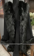New Faux Black Cape One Size NWT