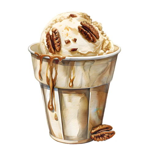 Ice Cream Self Adhesive Vinyl Sticker