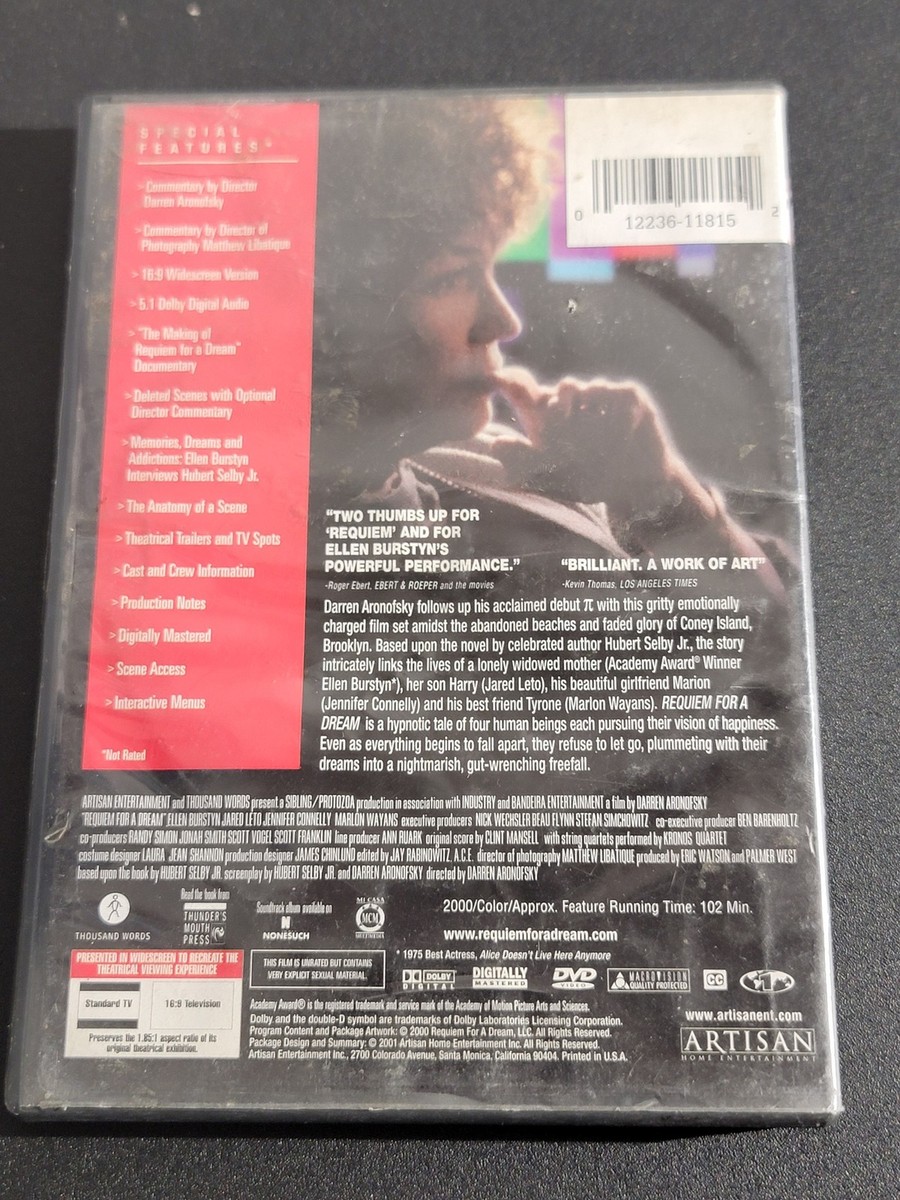 Requiem for a Dream Director's Cut DVD Ellen Burstyn Artisan Home