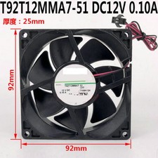 T92T12MMA7-51 DC12V 0.10A 92x92x25MM 2Lines for Refrigerator cooling fan