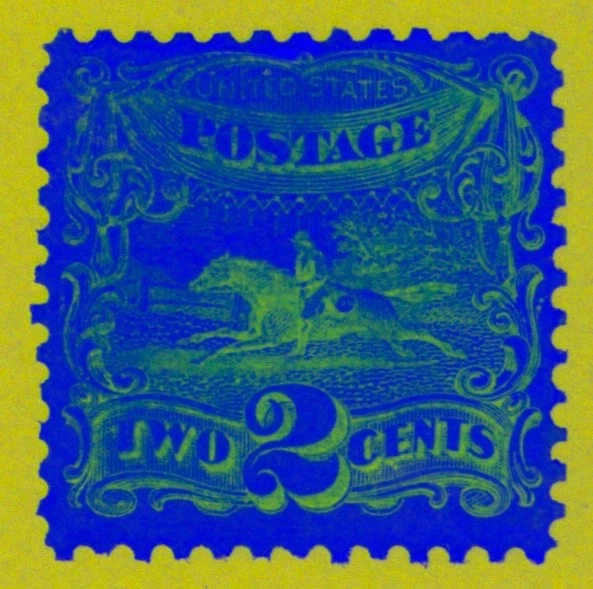 US SC #113 2c POST HORSE AND RIDER G GRILL UNUSED SCV $140 - Image 4 of 4