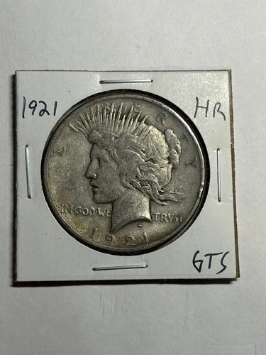 1921 Peace Silver Dollar Choice XF High Relief Key Date Nice Strike
