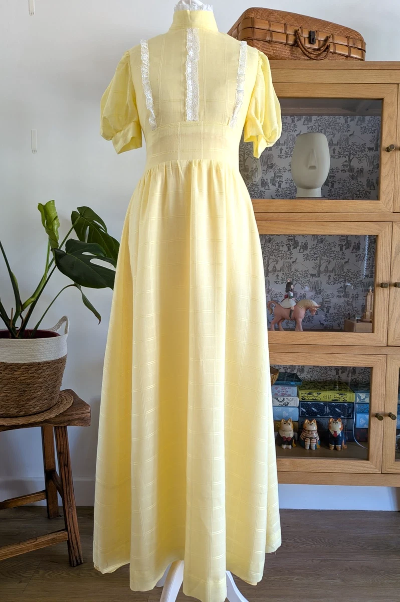 fitted lace wedding dress Margot 70s Boho Maxi Dress in Ivory White main image 1