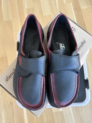 dansko Bequemschuh softer-Sommer-Elk Mokassin, Farbe Schwarz/Bordeaux. NEU!