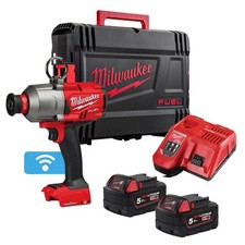 Image of Milwaukee M18ONEFHIWF716-502X FUEL One-Key™ 7/16" High Torque Impact Wrench Kit
