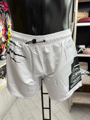 Plein Sport Men's Swimsuit White Size S PLS7
