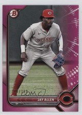 2022 Bowman Prospects Fuchsia Border 208/299 Jay Allen #BP-114 04zk