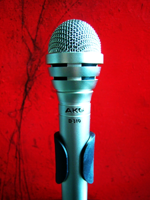 Vintage 1970's AKG D310 Dynamic cardioid microphone w accessories