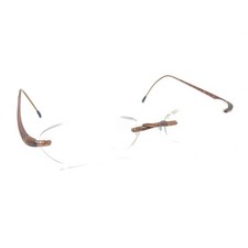 Silhouette SPX 1520 20 6056 Brown Rimless Eyeglasses Frames 17 135 Austria