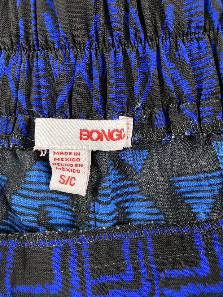 Pantalones para mujer Bongo S. azul negro cachemir boho fluidos Y2K C33 Foto 3 de 4