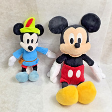 Disney Mickey Mouse Plush Lot of 2 - Brave Little Tailor  Classic Mickey