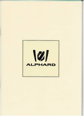 Toyota Alphard Catalog+OP 2009/12