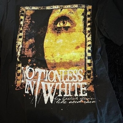Rare Motionless In White Band Retro style Black Short Sleeve T shirt  S-5XL