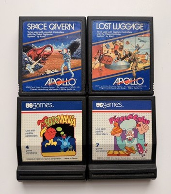 4 Atari 2600 Spiele von Apollo / US Games in NTSC funktioniert