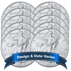 Lot of 10 - $1 American Silver Eagle 1 oz Random Year BU
