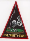 PATCH USN F-14 TOMCAT TRIANGLE VF-101 GRIM REAPERS CLASS 5-98  IRON ON PARCHE