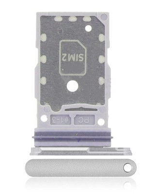Dual Sim Card Tray Compatible with  Galaxy S24 5G / S24 Plus 5G (Marble Gray)