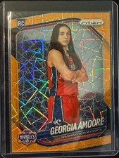 2025 Panini WNBA Prizm Basketball Georgia Amoore 103 Orange Velocity Prizm (RC)