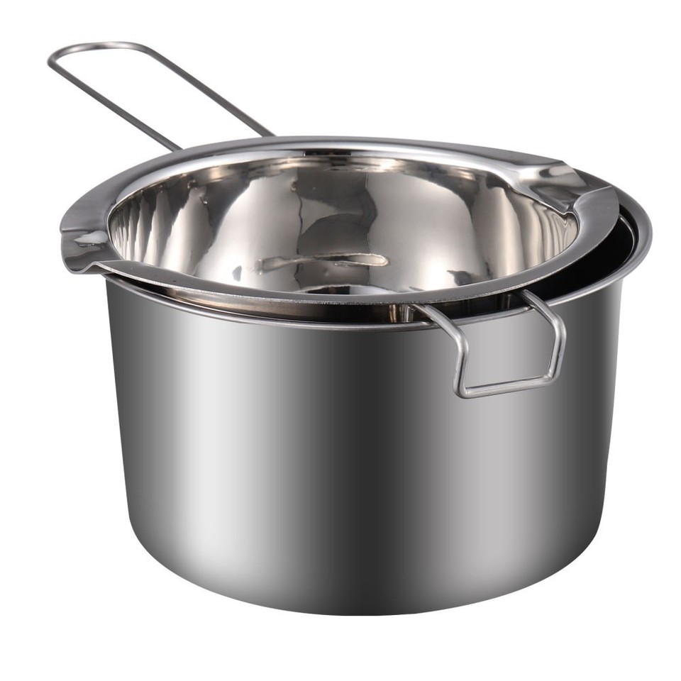 Stainless Steel Double Boiler Pot Reusable Chocolate Wax Melting Pot ...