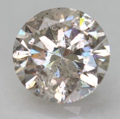 0.51 Carat Light Brown Round Brilliant Natural Earth Mined Loose Diamond 5.02mm