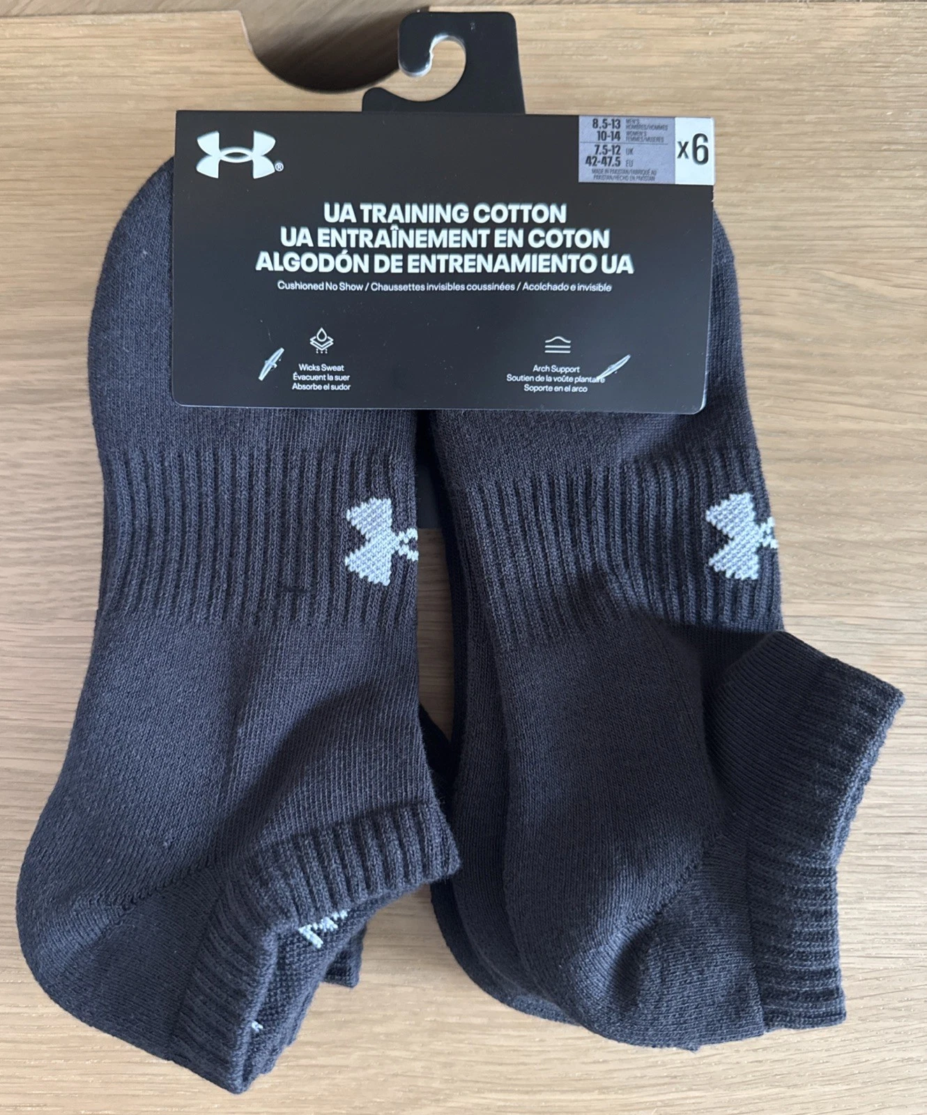Under Armour Mens Training Cotton - Cushioned No Show Black Socks SZ 8.5-13
Opens in a new window or