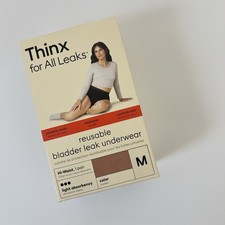 THINX for All Leaks Hi-Waist Reusable Bladder Light Leak Underwear Medium Rose